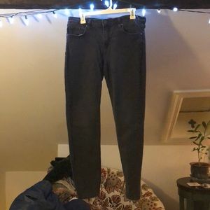 Dark grey straight leg jeans